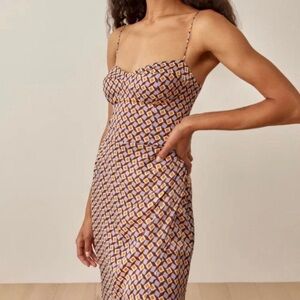Reformation Marguerite Silk Dress